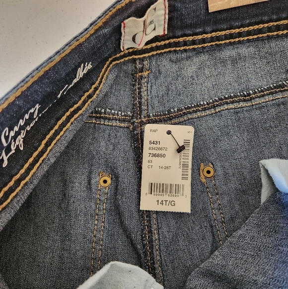 Penningtons Bootcut Jeans DC Dark Wash Stretchy High Waisted Rise Long Tall New - Picture 9 of 14